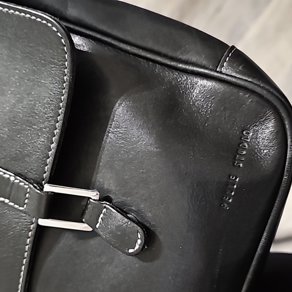 Wilson Leather Pelle Studio Black Crossbody Purse - Picture 4 of 12